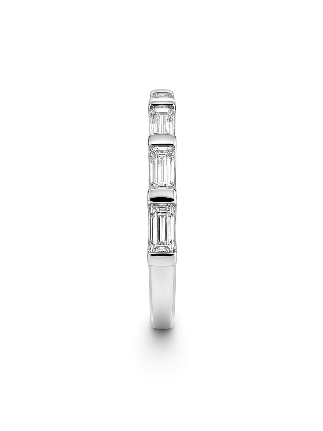 14K White Gold Baguette Diamond Wedding Band – 0.71 CT Lab Diamonds
