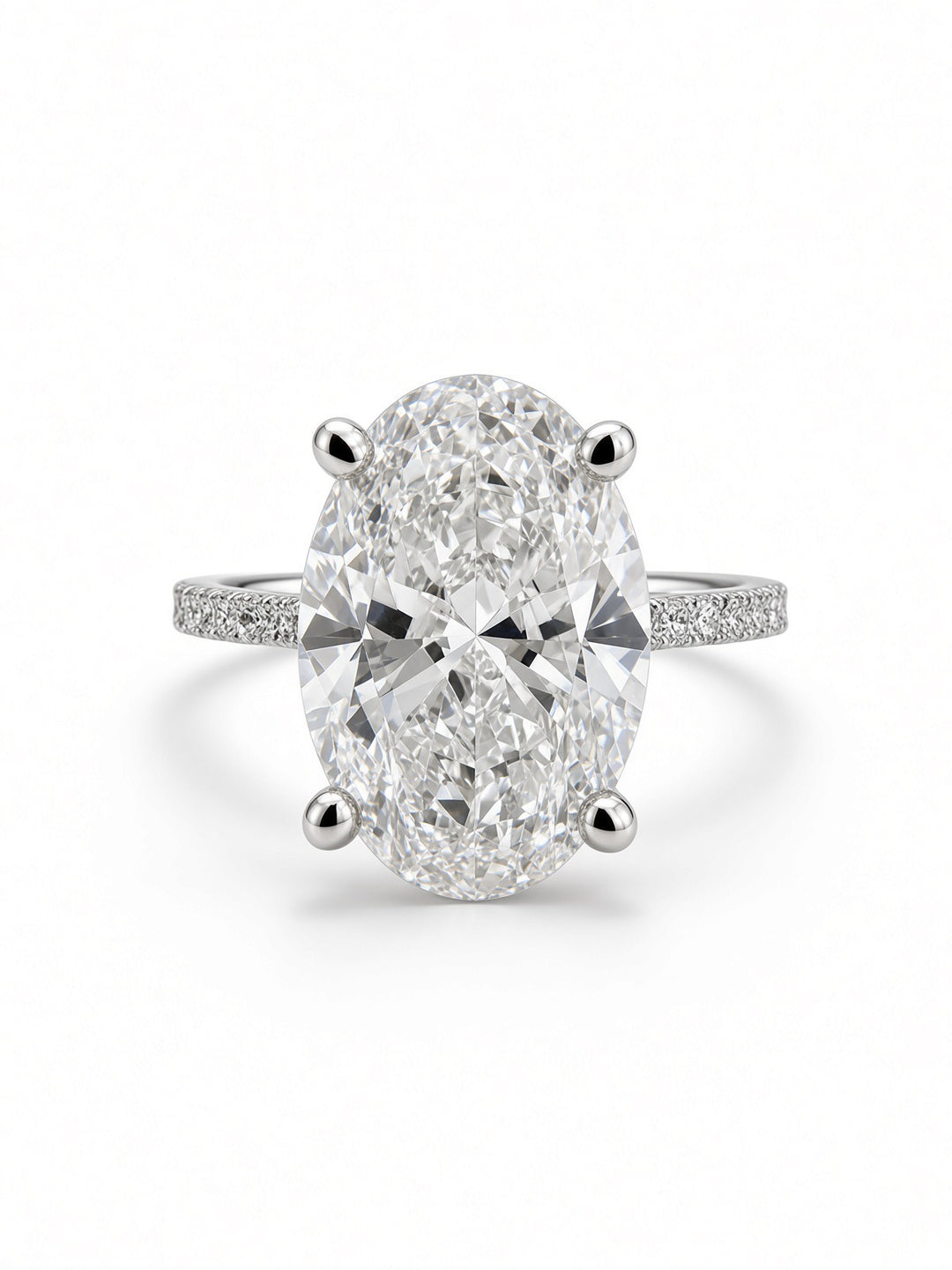 14K Yellow Gold Engagement 2.70CT Oval Cut Lab Diamond with 0.39CT Under Halo Design