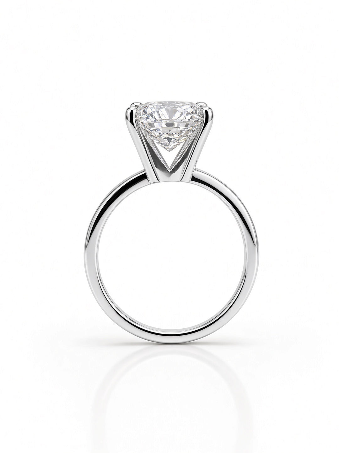 14K Yellow Gold Solitaire 3.08CT Radiant Lab Diamond Engagement Ring