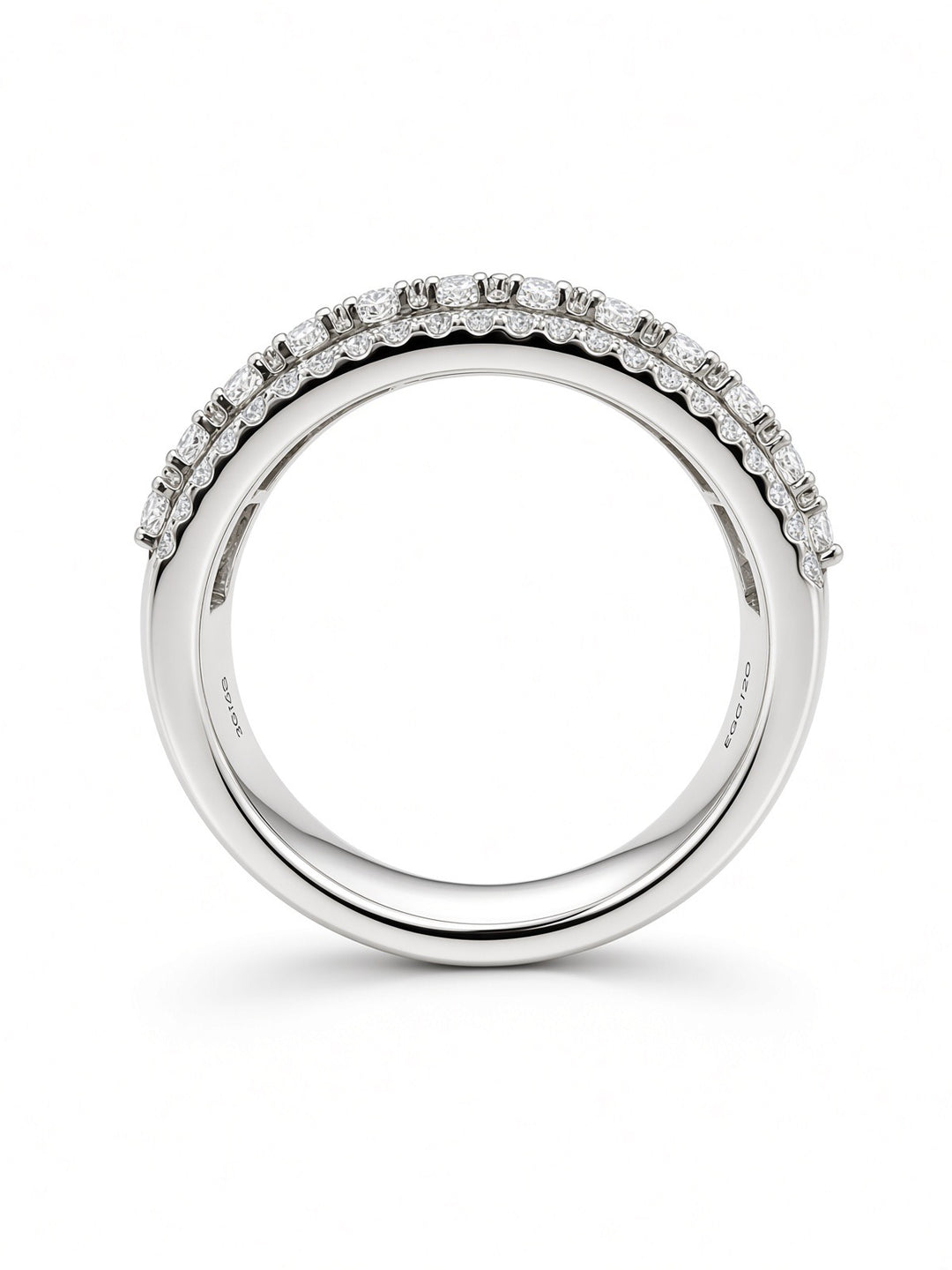Aria 14K White Gold Thick Band