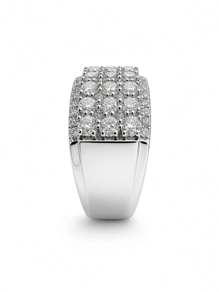 Aria 14K White Gold Thick Band