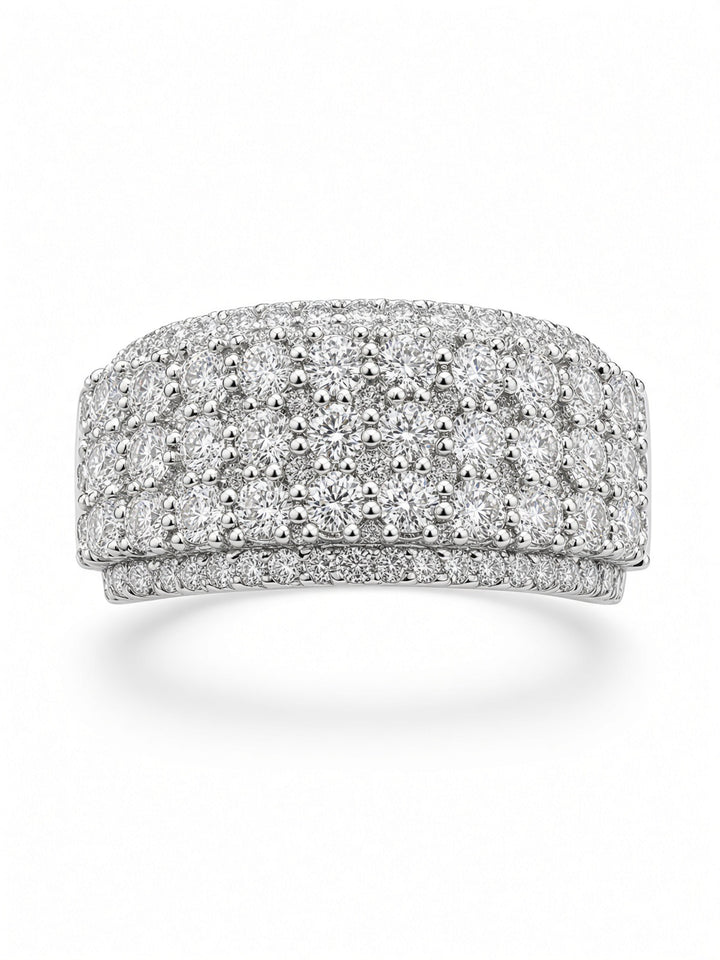 Aria 14K White Gold Thick Band