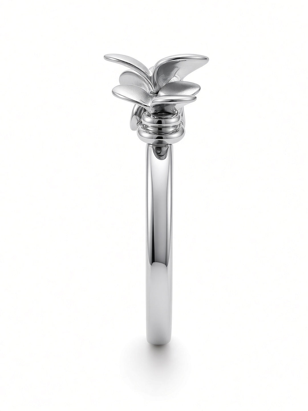 Veronix Floral Spinning Fashion Ring – 14K Yellow, White &amp; Rose Gold
