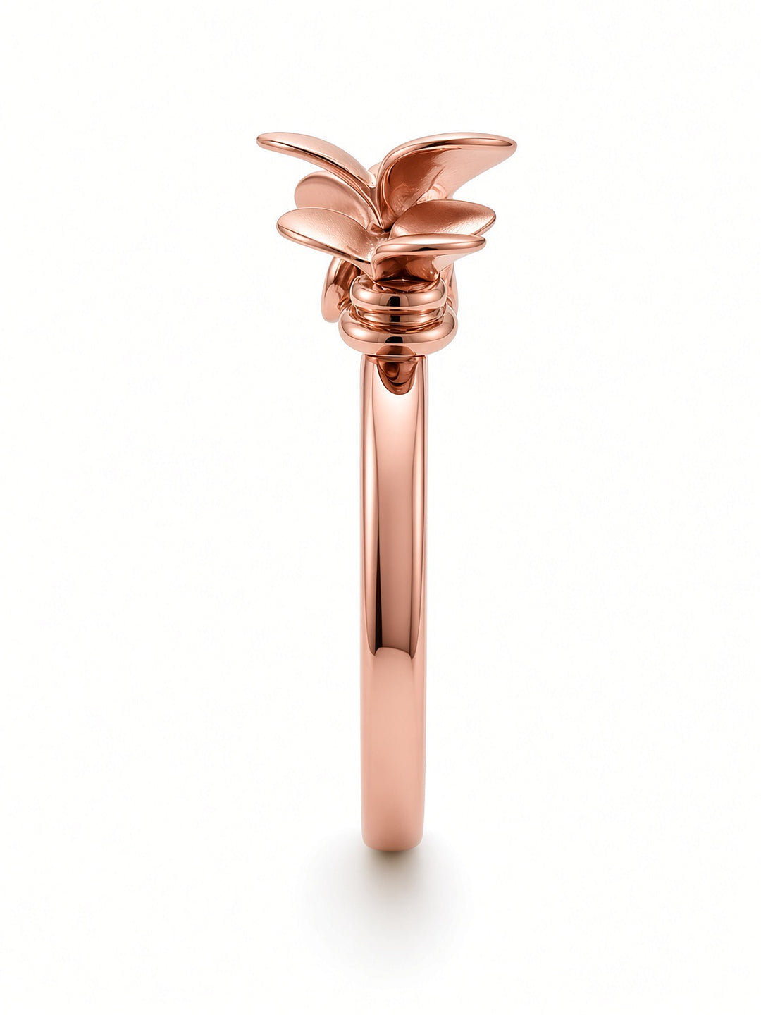 Veronix Floral Spinning Fashion Ring – 14K Yellow, White &amp; Rose Gold