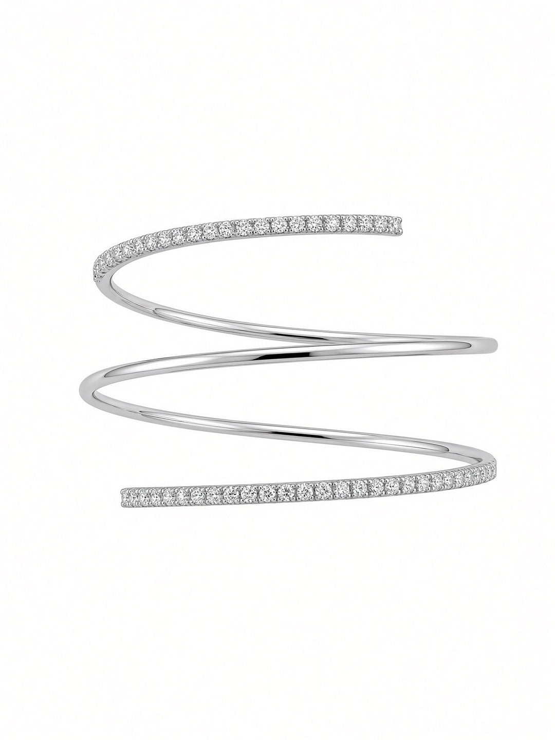 18K White Gold Italian Slinky Bracelet – 1.16 CT RBC Natural Diamonds
