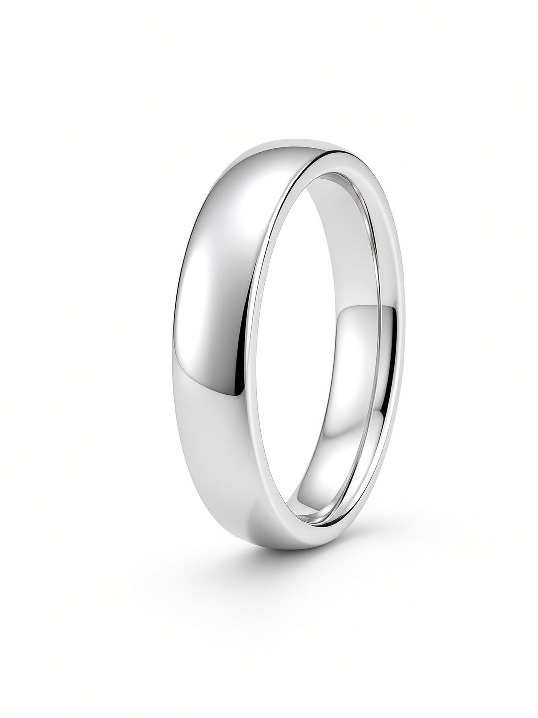 Classic Plain Men’s Band in 14K White Gold