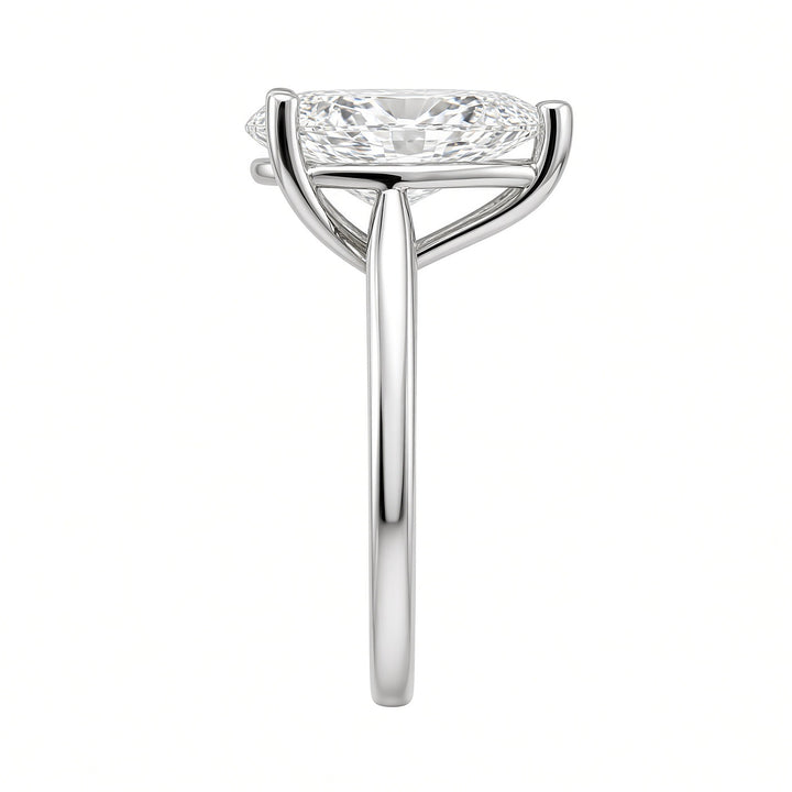 2.77CT Pear-Shaped Lab Diamond Solitaire Engagement Ring