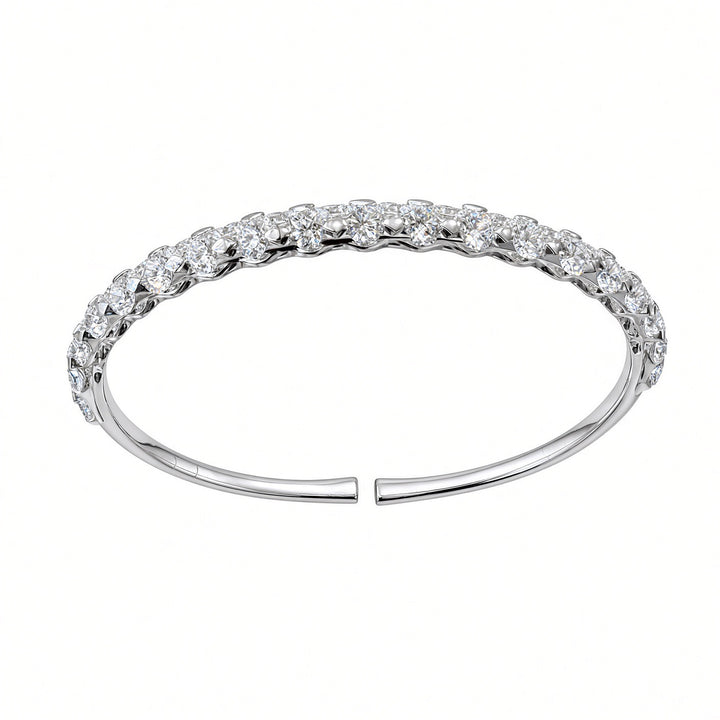 5.12 CT Round Brilliant Lab-Grown Diamond Cuff Bracelet