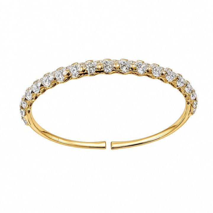 5.12 CT Round Brilliant Lab-Grown Diamond Cuff Bracelet